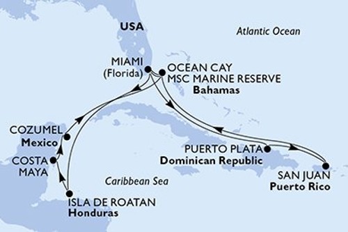 Маршрут круиза