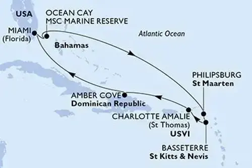 Маршрут круиза