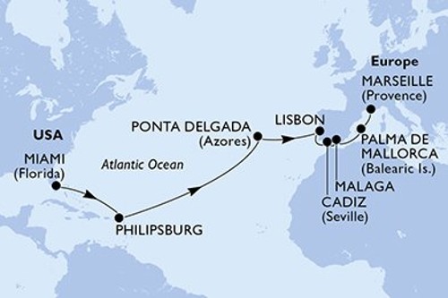 Маршрут круиза