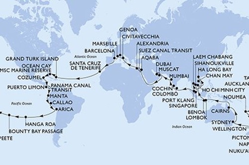 Маршрут круиза