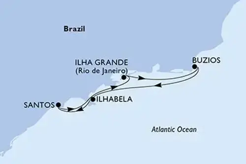 Маршрут круиза