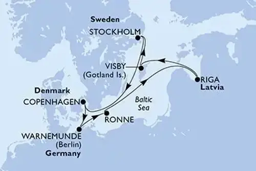 Маршрут круиза