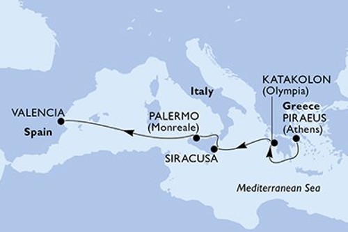 Маршрут круиза