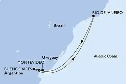 Маршрут круиза