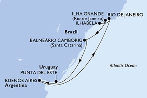 Маршрут круиза