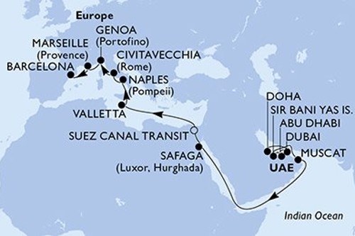 Маршрут круїзу