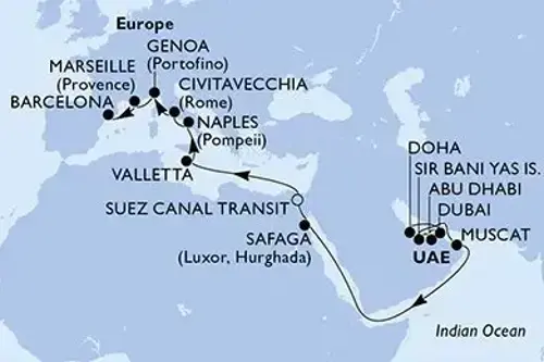 Маршрут круїзу