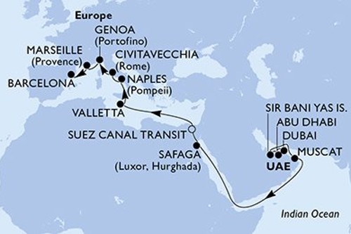 Маршрут круїзу