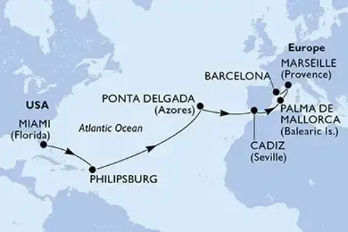 Маршрут круїзу