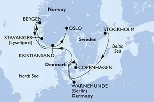 Маршрут круиза