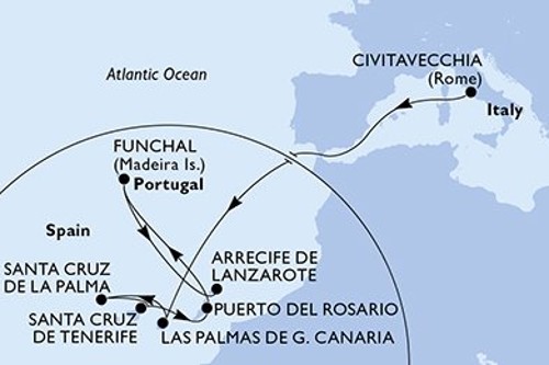 Маршрут круиза