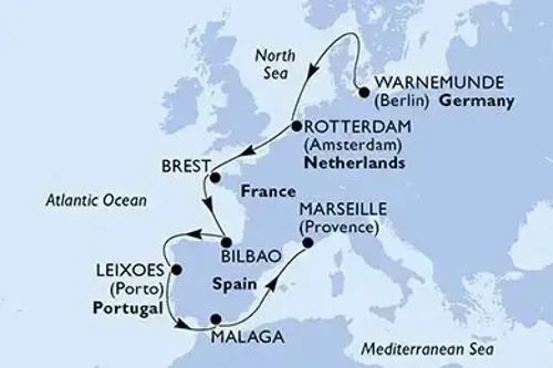 Маршрут круиза