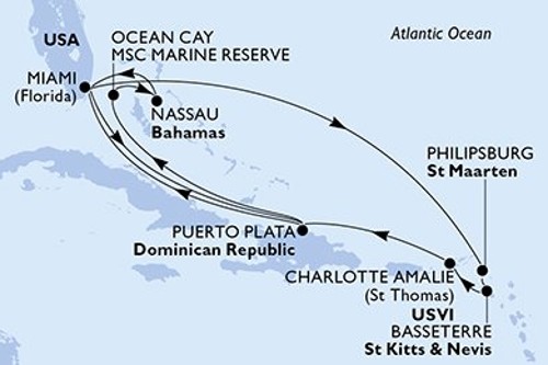 Маршрут круиза