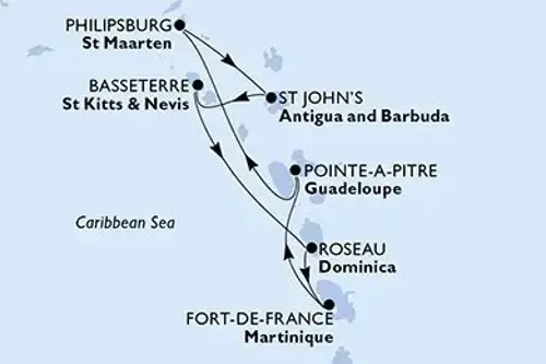 Маршрут круиза