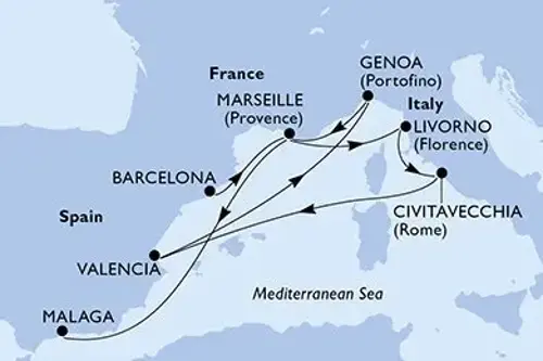 Маршрут круиза