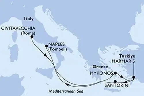 Cruise itinerary