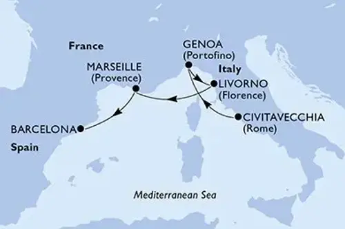 Cruise itinerary