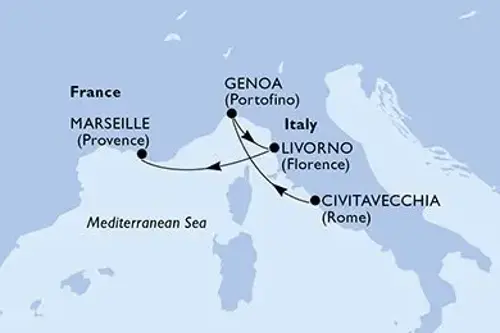 Cruise itinerary