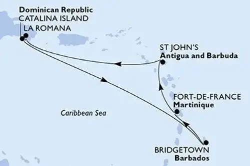 Cruise itinerary