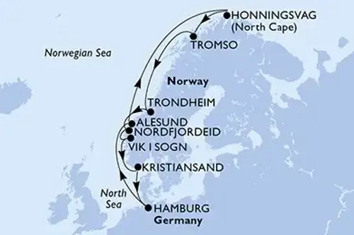 Cruise itinerary