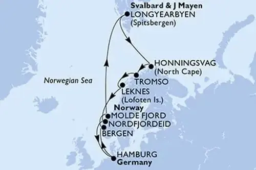 Cruise itinerary