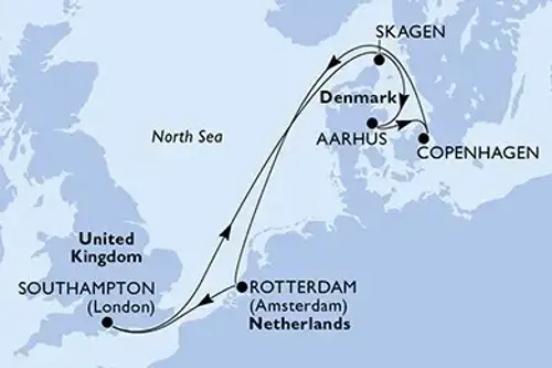 Cruise itinerary