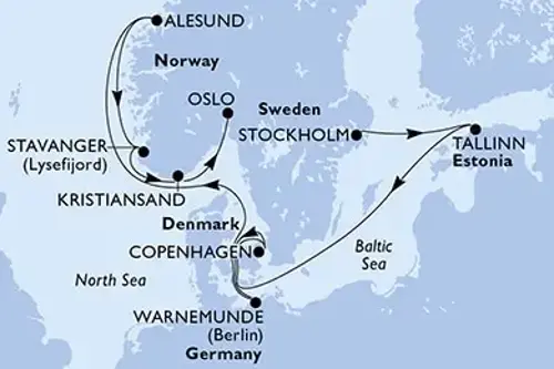 Cruise itinerary