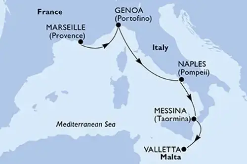 Cruise itinerary