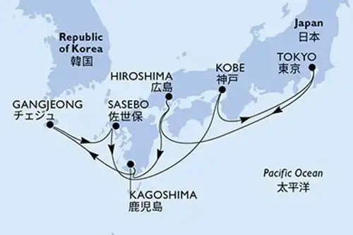 Cruise itinerary