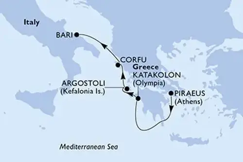 Cruise itinerary