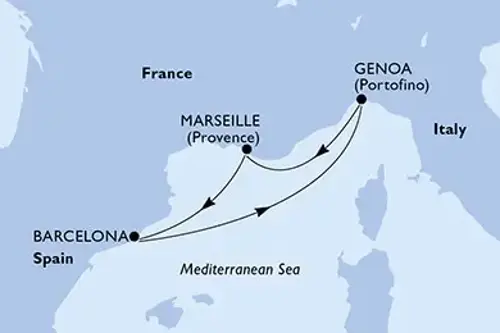 Cruise itinerary
