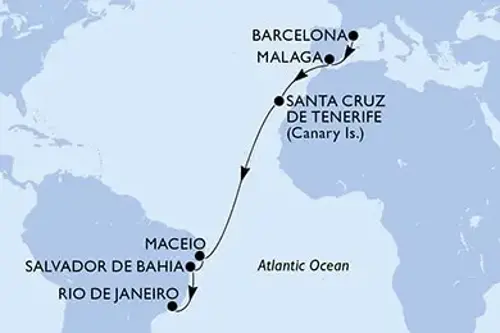 Cruise itinerary