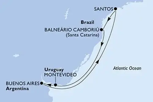 Cruise itinerary