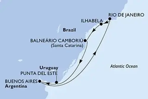 Cruise itinerary