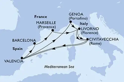 Cruise itinerary