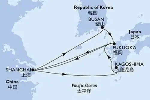 Cruise itinerary