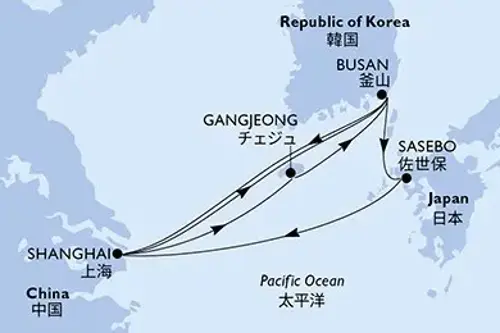 Cruise itinerary