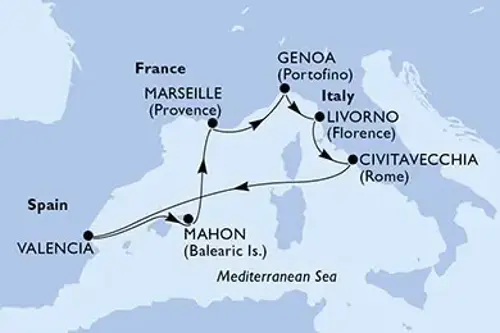 Cruise itinerary