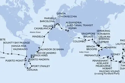 Cruise itinerary