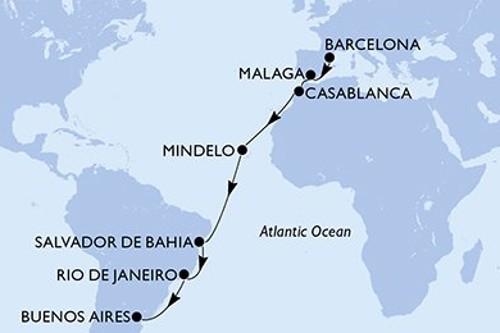 Cruise itinerary