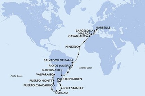 Cruise itinerary