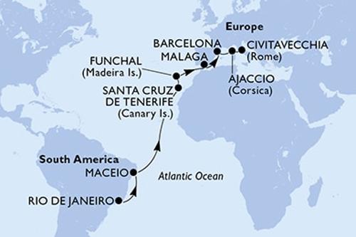 Cruise itinerary
