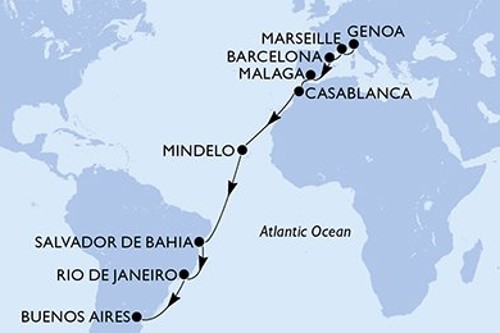 Cruise itinerary