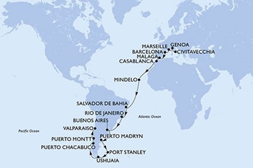 Cruise itinerary