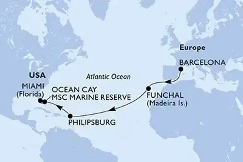 Маршрут круиза