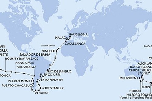 Cruise itinerary