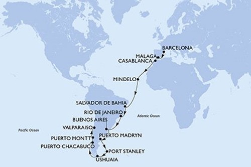 Cruise itinerary