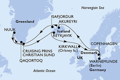 Cruise itinerary